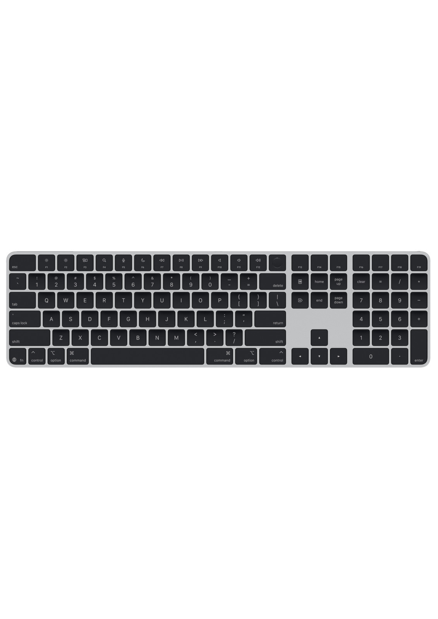Magic Keyboard with Touch ID And Numeric Keypad For Mac Models With Apple Silicon -British English - Black Keys